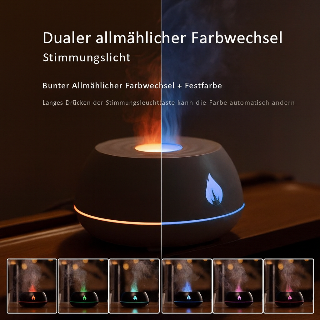 Aroma Flame Diffuser- 7 Farb LED